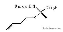 Molecular Structure of 288617-73-2 ((S)-2-(((9H-FLUOREN-9-YL)METHOXY)CARBONYLAMINO)-2-METHYLHEPT-6-ENOIC ACID)